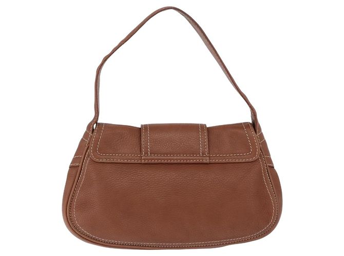 Céline Borsa CELINE in pelle marrone Auth 194115V - vista 3