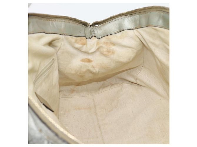 Borsa GUCCI GG Canvas Guccissima in Pelle 2way Argento Oro 223974 Auth bs36514 D'oro - vista 18
