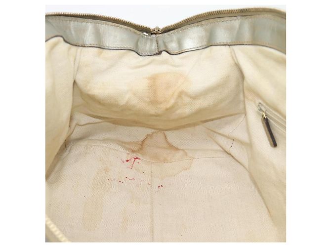 Borsa GUCCI GG Canvas Guccissima in Pelle 2way Argento Oro 223974 Auth bs36514 D'oro - vista 19
