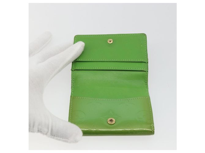 LOUIS VUITTON Monogram Vernis Ludlow Portamonete Vert Tonic M93631 LV Auth 192520 - vista 10