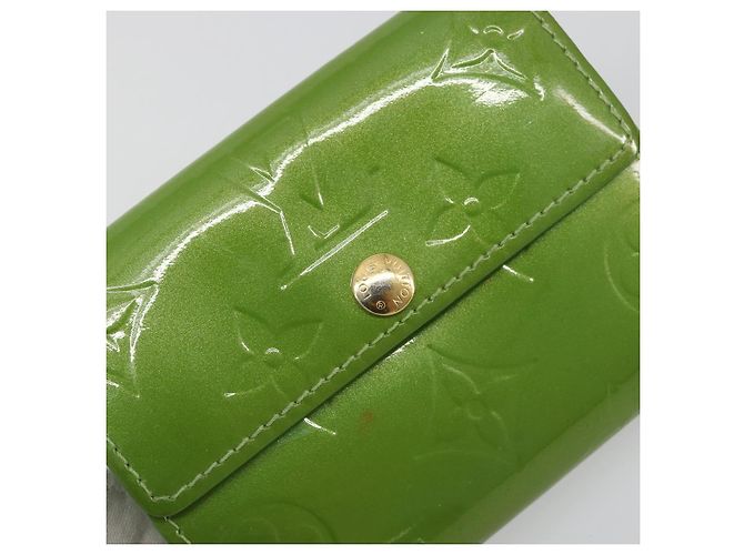 LOUIS VUITTON Monogram Vernis Ludlow Portamonete Vert Tonic M93631 LV Auth 192520 - vista 17