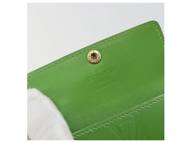 LOUIS VUITTON Monogram Vernis Ludlow Portamonete Vert Tonic M93631 LV Auth 192520 - vista 18