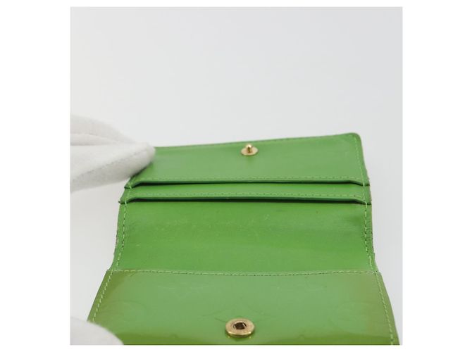 LOUIS VUITTON Monogram Vernis Ludlow Portamonete Vert Tonic M93631 LV Auth 192520 - vista 19