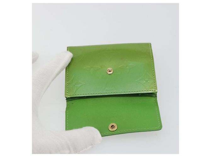 LOUIS VUITTON Monogram Vernis Ludlow Portamonete Vert Tonic M93631 LV Auth 192520 - vista 8