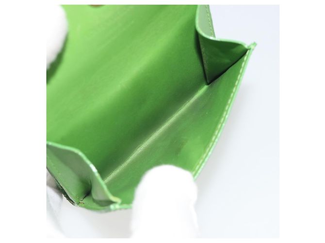 LOUIS VUITTON Monogram Vernis Ludlow Portamonete Vert Tonic M93631 LV Auth 192520 - vista 9