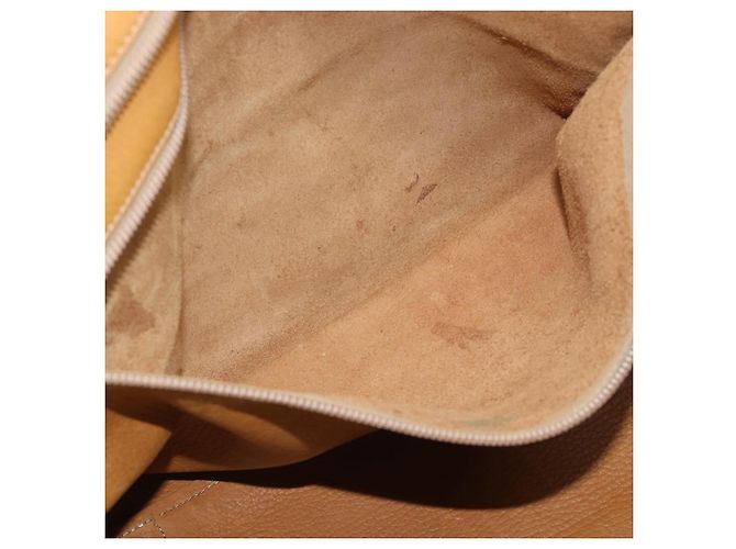 Borsa Boston LOEWE in pelle beige oro Auth bs36547 D'oro - vista 12