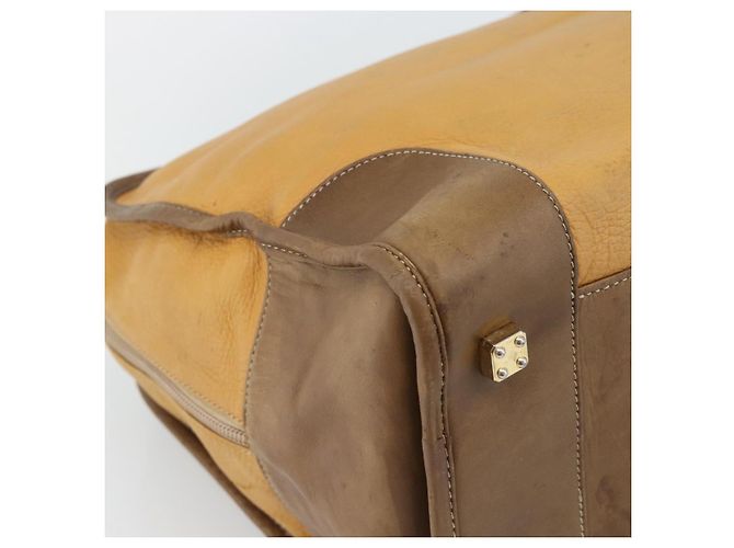 Borsa Boston LOEWE in pelle beige oro Auth bs36547 D'oro - vista 16