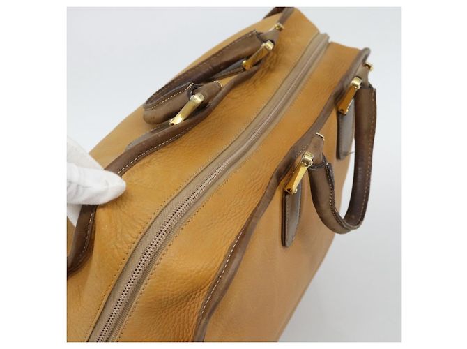 Borsa Boston LOEWE in pelle beige oro Auth bs36547 D'oro - vista 6