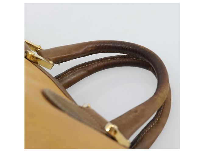 Borsa Boston LOEWE in pelle beige oro Auth bs36547 D'oro - vista 8
