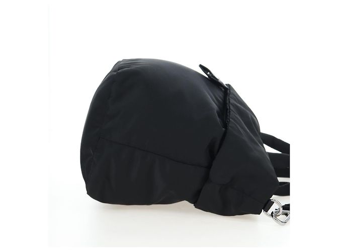 Borsa Reversibile PRADA Nylon 2way Nero Argento Auth 192253V - vista 5