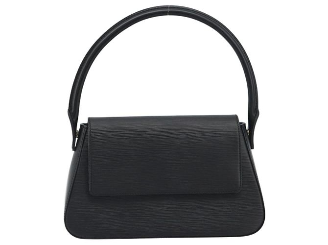 Borsa a Spalla LOUIS VUITTON Epi Mini Looping Shoulder Bag SPO Black LV Auth 194642SM Nero - vista 13