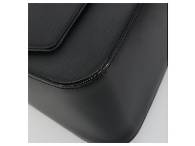 Borsa a Spalla LOUIS VUITTON Epi Mini Looping Shoulder Bag SPO Black LV Auth 194642SM Nero - vista 14
