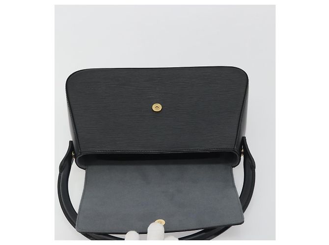 Borsa a Spalla LOUIS VUITTON Epi Mini Looping Shoulder Bag SPO Black LV Auth 194642SM Nero - vista 17