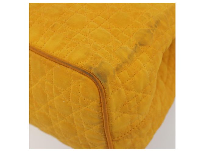 Borsa Christian Dior Lady Dior in tela, Oro giallo, Auth BA14726 - vista 10