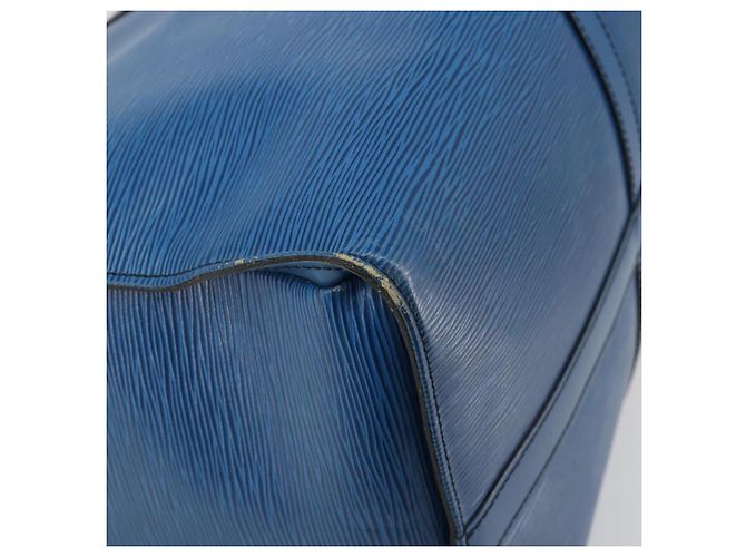 LOUIS VUITTON Epi Keepall 55 Boston Bag Blue M42955 LV Auth 191783A - vista 11