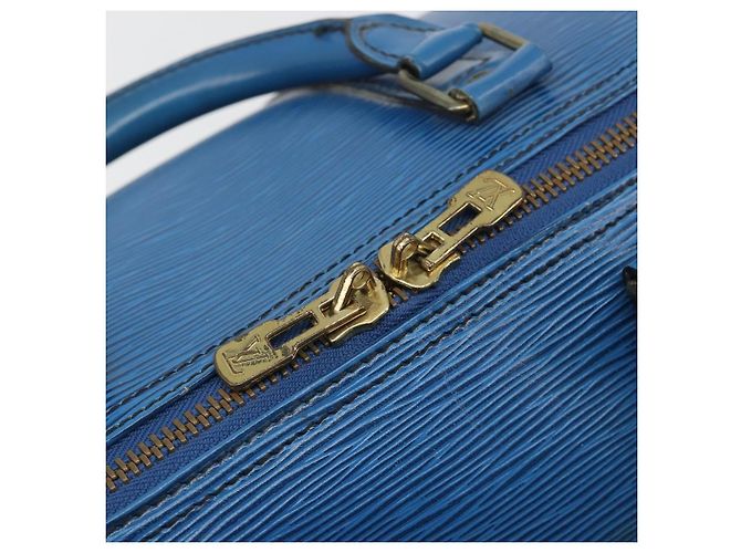 LOUIS VUITTON Epi Keepall 55 Boston Bag Blue M42955 LV Auth 191783A - vista 15