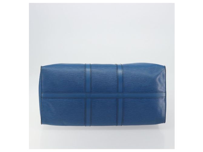 LOUIS VUITTON Epi Keepall 55 Boston Bag Blue M42955 LV Auth 191783A - vista 9