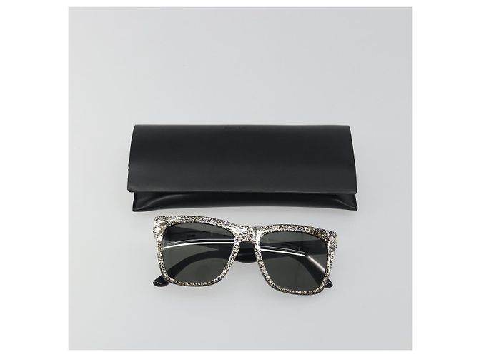 Occhiali da sole SAINT LAURENT in plastica Nero Auth bs36603 - vista 13