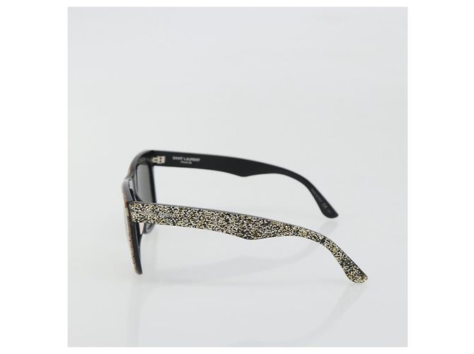 Occhiali da sole SAINT LAURENT in plastica Nero Auth bs36603 - vista 4