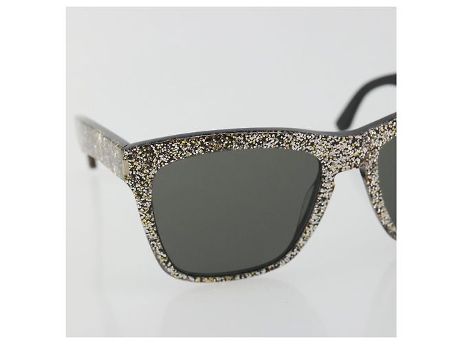 Occhiali da sole SAINT LAURENT in plastica Nero Auth bs36603 - vista 6