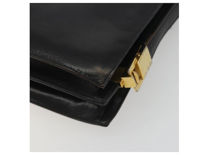 Céline CELINE Schultertasche aus Leder Schwarz Gold Auth bs36609 Golden - Ansicht 12