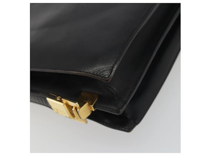 Céline CELINE Schultertasche aus Leder Schwarz Gold Auth bs36609 Golden - Ansicht 13