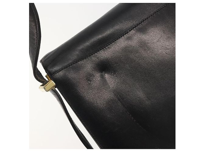 Céline CELINE Schultertasche aus Leder Schwarz Gold Auth bs36609 Golden - Ansicht 15