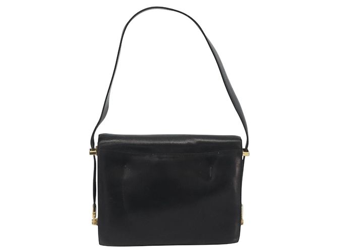 Céline CELINE Schultertasche aus Leder Schwarz Gold Auth bs36609 Golden - Ansicht 3