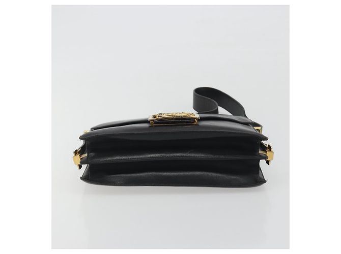 Céline CELINE Schultertasche aus Leder Schwarz Gold Auth bs36609 Golden - Ansicht 9