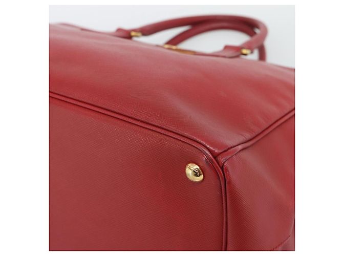 Saffiano Borsa a mano PRADA in pelle Safiano Rosso Oro Auth bs36426V D'oro - vista 10