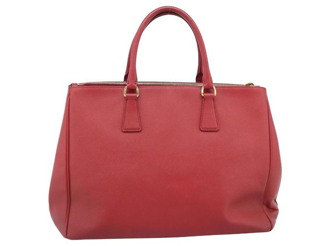 Saffiano Borsa a mano PRADA in pelle Safiano Rosso Oro Auth bs36426V D'oro - vista 3