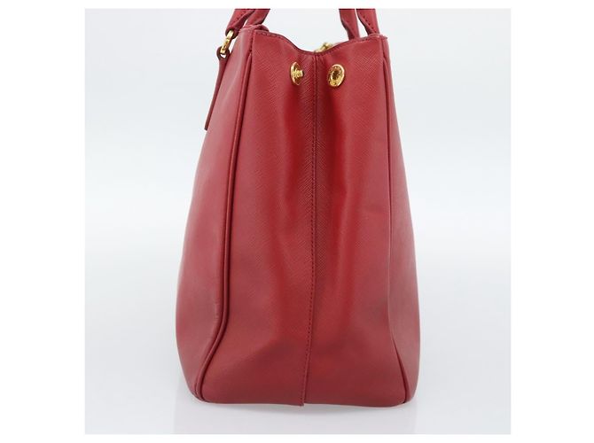Saffiano Borsa a mano PRADA in pelle Safiano Rosso Oro Auth bs36426V D'oro - vista 5