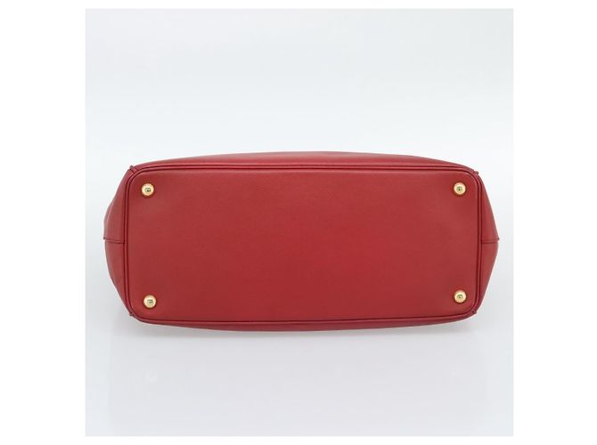 Saffiano Borsa a mano PRADA in pelle Safiano Rosso Oro Auth bs36426V D'oro - vista 9