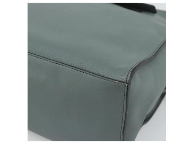 Borsa FENDI in pelle 2way Verde Argento Auth bs36397 - vista 14