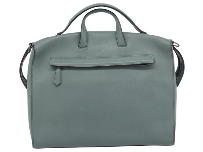 Borsa FENDI in pelle 2way Verde Argento Auth bs36397 - vista 3