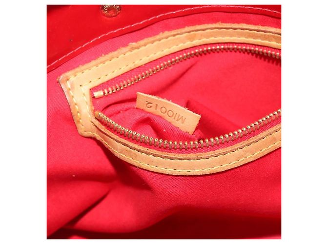 LOUIS VUITTON Monogram Vernis Reade PM Hand Bag Red Rouge M91088 LV Auth hk3973 Rosso - vista 12