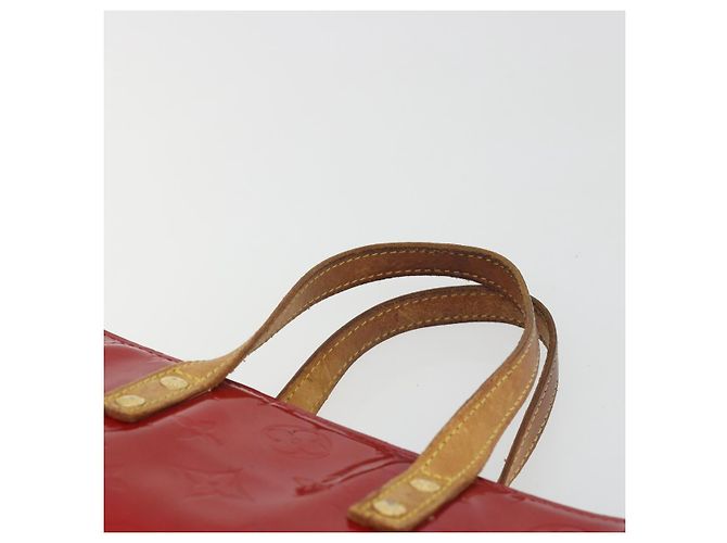 LOUIS VUITTON Monogram Vernis Reade PM Hand Bag Red Rouge M91088 LV Auth hk3973 Rosso - vista 14