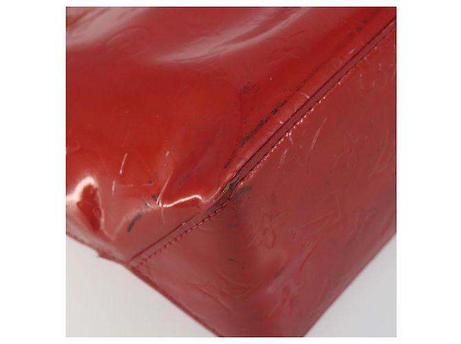 LOUIS VUITTON Monogram Vernis Reade PM Hand Bag Red Rouge M91088 LV Auth hk3973 Rosso - vista 15
