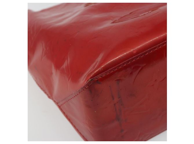 LOUIS VUITTON Monogram Vernis Reade PM Hand Bag Red Rouge M91088 LV Auth hk3973 Rosso - vista 17