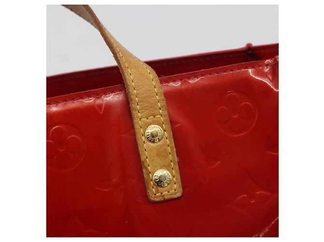 LOUIS VUITTON Monogram Vernis Reade PM Hand Bag Red Rouge M91088 LV Auth hk3973 Rosso - vista 18