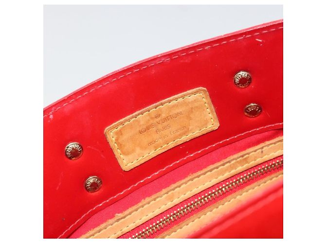 LOUIS VUITTON Monogram Vernis Reade PM Hand Bag Red Rouge M91088 LV Auth hk3973 Rosso - vista 19