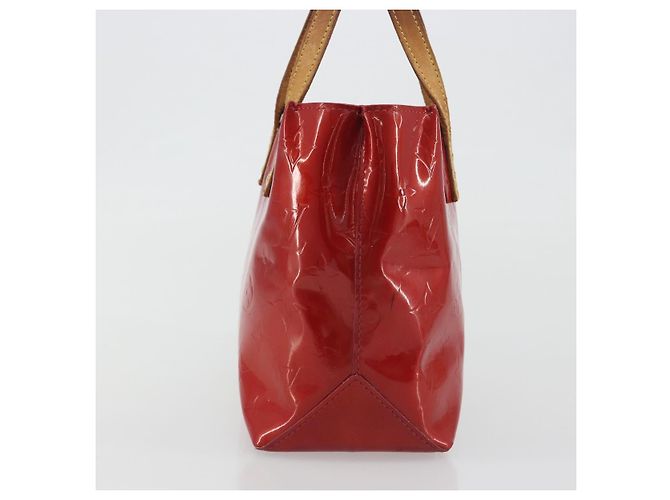 LOUIS VUITTON Monogram Vernis Reade PM Hand Bag Red Rouge M91088 LV Auth hk3973 Rosso - vista 3