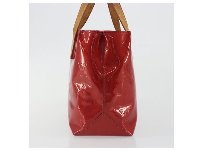 LOUIS VUITTON Monogram Vernis Reade PM Hand Bag Red Rouge M91088 LV Auth hk3973 Rosso - vista 4