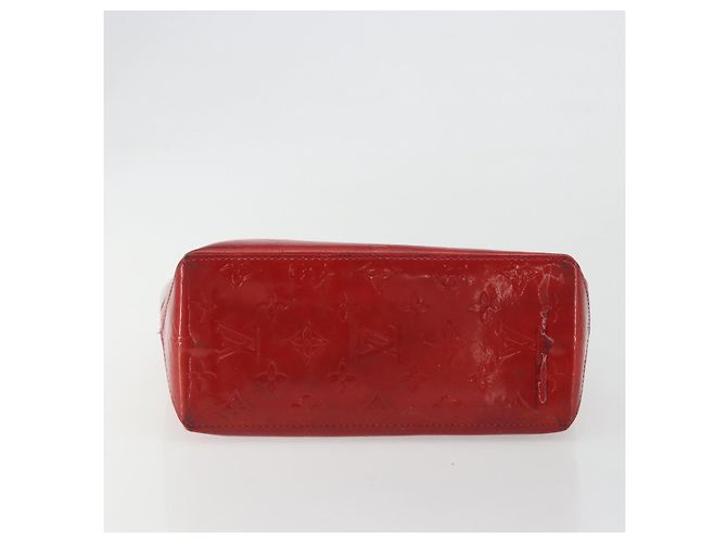 LOUIS VUITTON Monogram Vernis Reade PM Hand Bag Red Rouge M91088 LV Auth hk3973 Rosso - vista 5