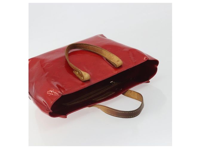 LOUIS VUITTON Monogram Vernis Reade PM Hand Bag Red Rouge M91088 LV Auth hk3973 Rosso - vista 6