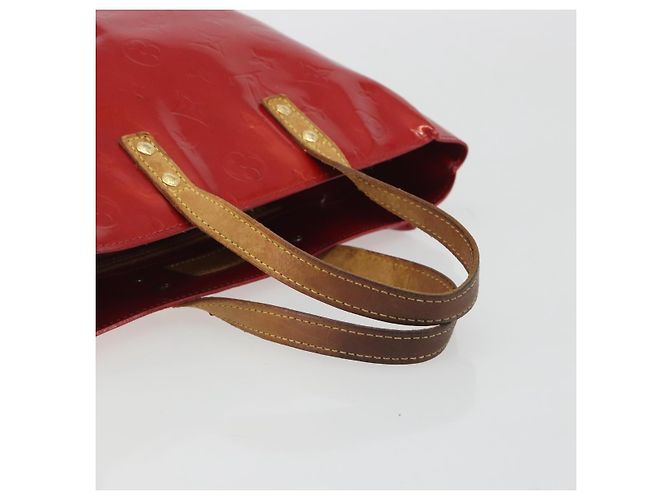 LOUIS VUITTON Monogram Vernis Reade PM Hand Bag Red Rouge M91088 LV Auth hk3973 Rosso - vista 7
