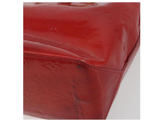 LOUIS VUITTON Monogram Vernis Reade PM Hand Bag Red Rouge M91088 LV Auth hk3973 Rosso - vista 8