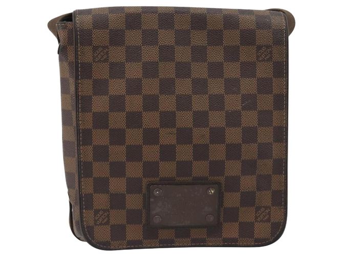 LOUIS VUITTON Borsa a tracolla Damier Ebene Brooklyn PM N51210 LV Auth 193987 - vista 13