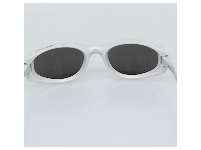 Bottega Veneta Occhiali da sole BOTTEGAVENETA in plastica argento Auth BA14137M - vista 10