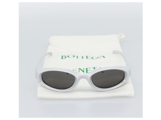 Bottega Veneta Occhiali da sole BOTTEGAVENETA in plastica argento Auth BA14137M - vista 15